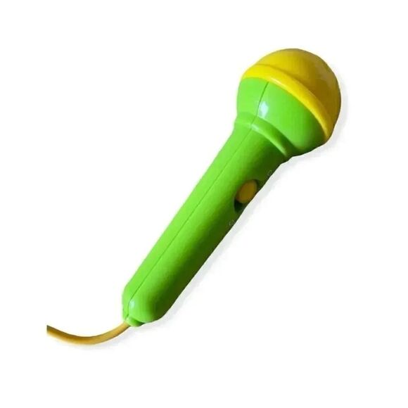 Deluxe Sing Along CD Player with Microphones, blue Karaoke Pretend Play - Picture 4 of 6